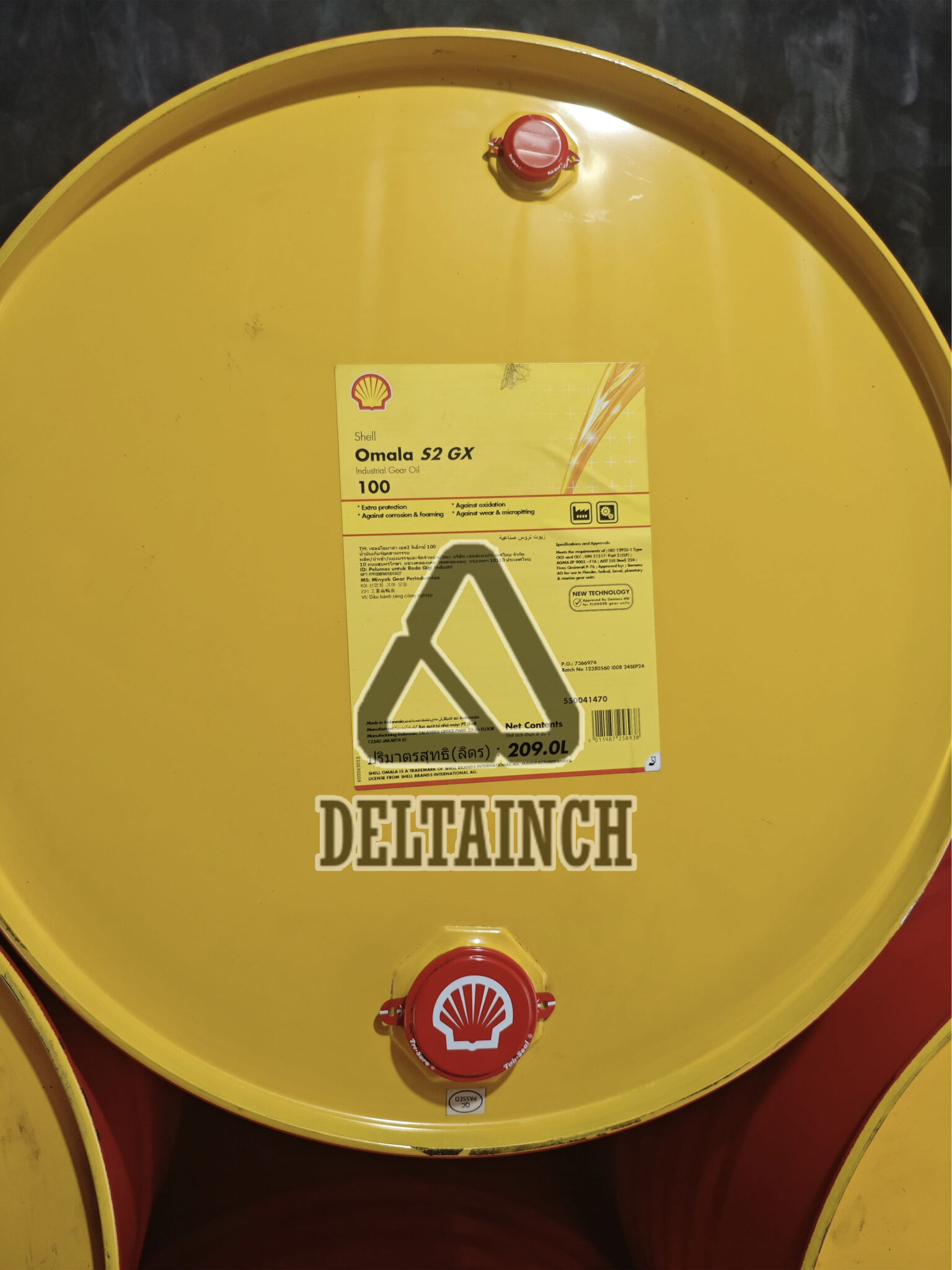 Ts100 Shell Shell Omala S2 GX 100 209L – Deltainch