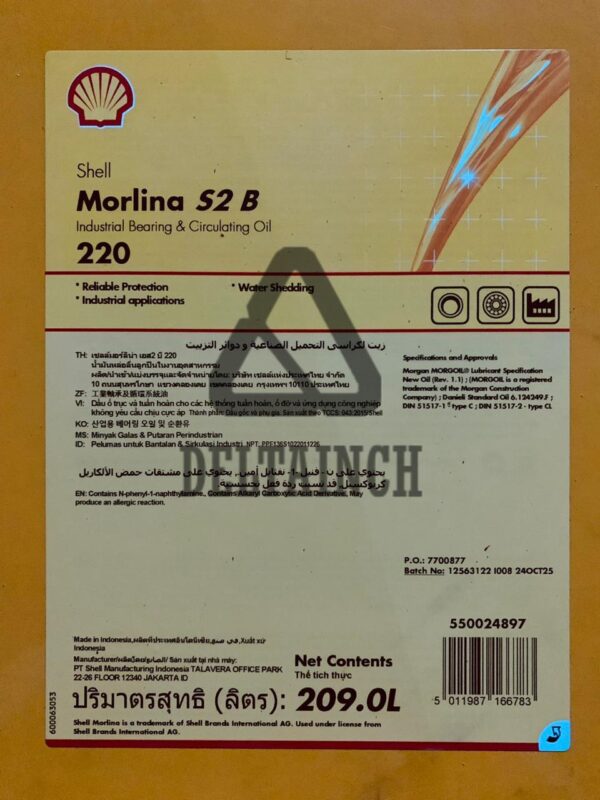 Shell Morlina S2 B 220 209L – Deltainch